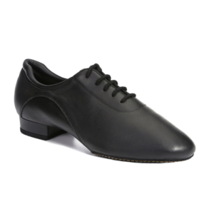Danceage 4012-0110 Black Leather Men's Ballroom Dance Shoes