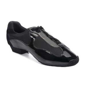 Danceage 8003-0180 Black Action Leather+Neoprene Men's And Ladies Practice & Teaching Dance Shoes