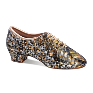 Danceage 1060-0770 Gold Snake Ladies Practice & Teaching Dance Shoes