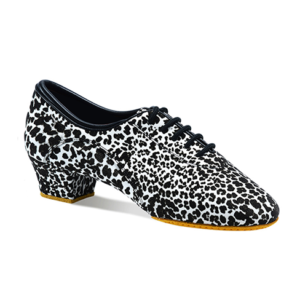 Danceage 1060-9001 Black Leopard Ladies Practice & Teaching Dance Shoes