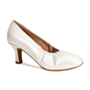 Danceage 5013-0200 White Patent Ladies Ballroom Dance Shoes