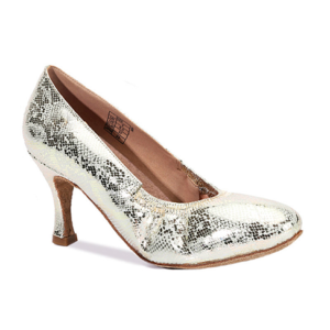 Danceage 5013-0370 Golden Leather Ladies Ballroom Dance Shoes