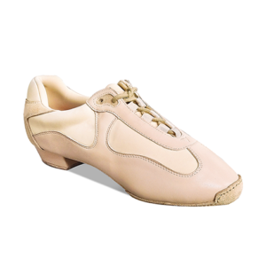 Danceage 8003-0860 Beige Leather Ladies Practice & Teaching Dance Shoes